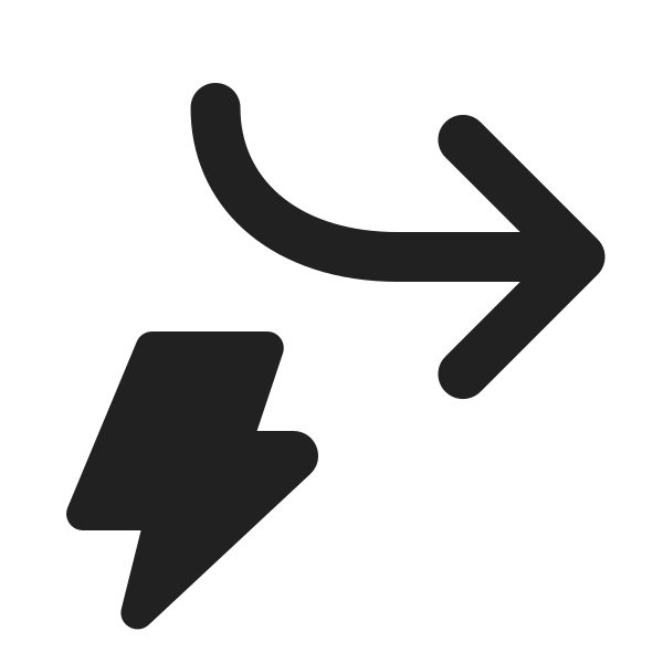 Ic Fluent Arrow Forward Down Lightning 20 Filled