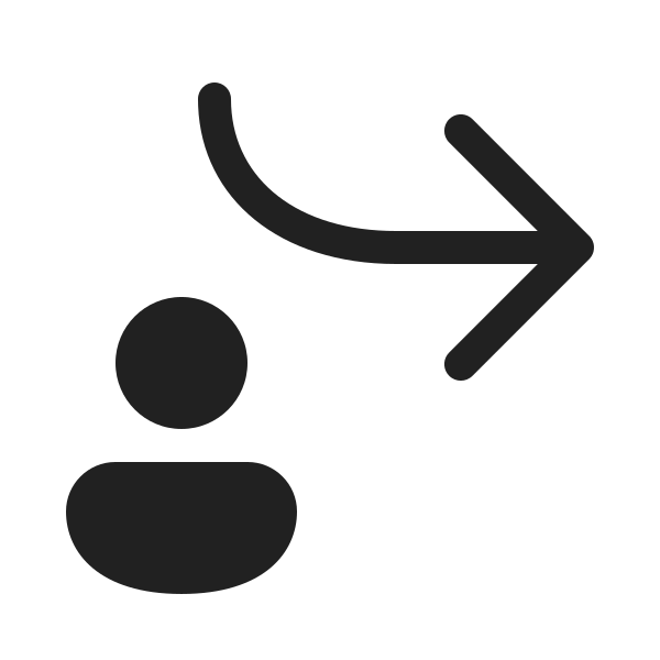Ic Fluent Arrow Forward Down Person 20 Regular