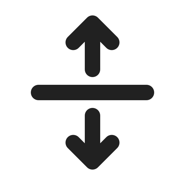 Ic Fluent Arrow Maximize Vertical 24 Filled