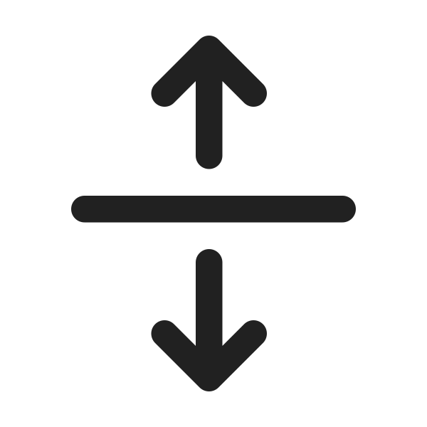 Ic Fluent Arrow Maximize Vertical 24 Regular
