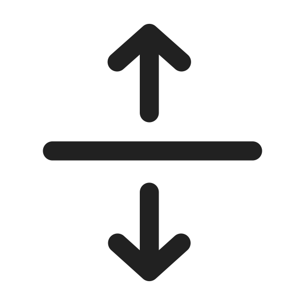 Ic Fluent Arrow Maximize Vertical 48 Filled
