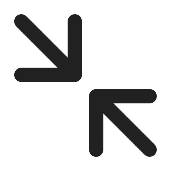 Ic Fluent Arrow Minimize Top Left Bottom Right 24 Filled
