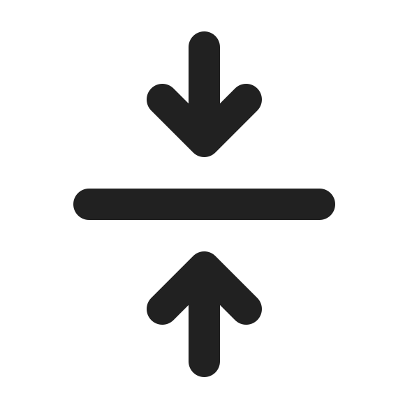 Ic Fluent Arrow Minimize Vertical 20 Filled