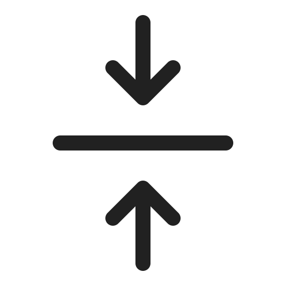 Ic Fluent Arrow Minimize Vertical 20 Regular