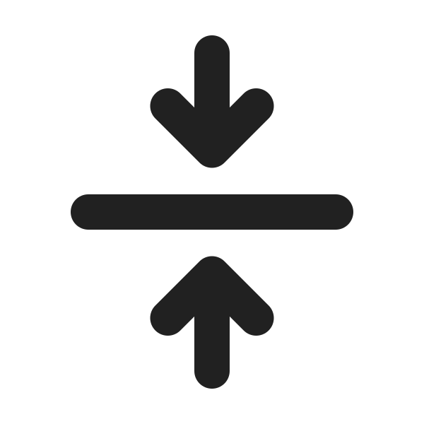 Ic Fluent Arrow Minimize Vertical 24 Filled