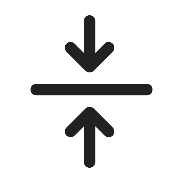 Ic Fluent Arrow Minimize Vertical 24 Regular