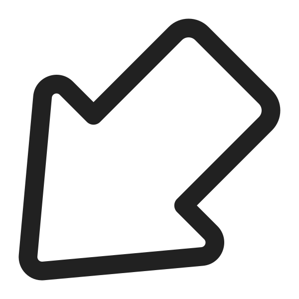 Ic Fluent Arrow Outline Down Left 16 Regular