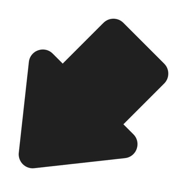 Ic Fluent Arrow Outline Down Left 20 Filled