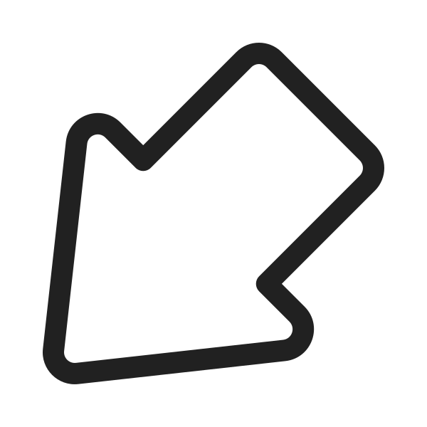 Ic Fluent Arrow Outline Down Left 20 Regular