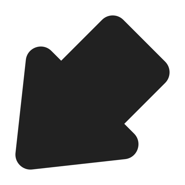Ic Fluent Arrow Outline Down Left 24 Filled