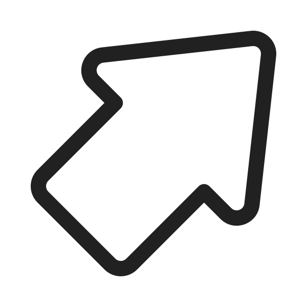 Ic Fluent Arrow Outline Up Right 20 Regular