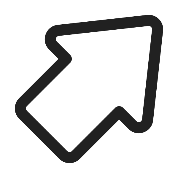 Ic Fluent Arrow Outline Up Right 24 Regular
