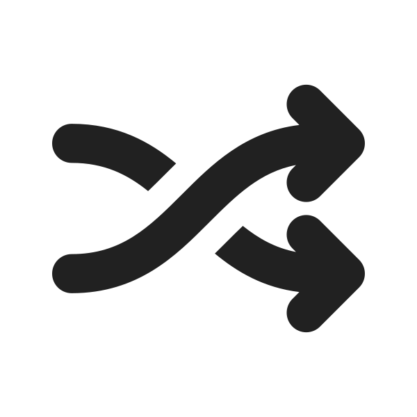 Ic Fluent Arrow Shuffle 16 Filled