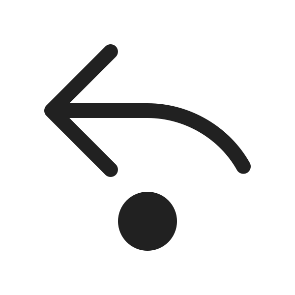 Ic Fluent Arrow Step Back 20 Filled