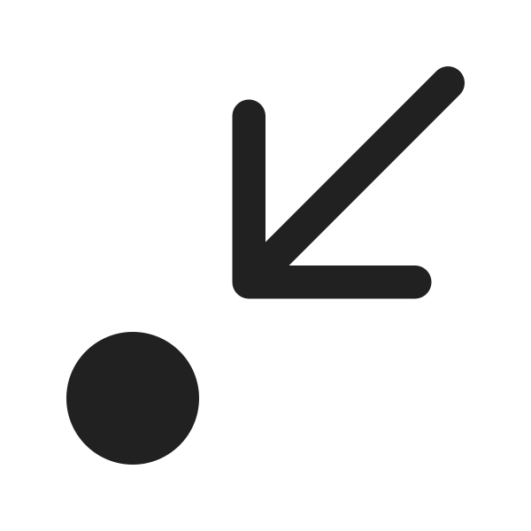 Ic Fluent Arrow Step In Diagonal Down Left 16 Filled