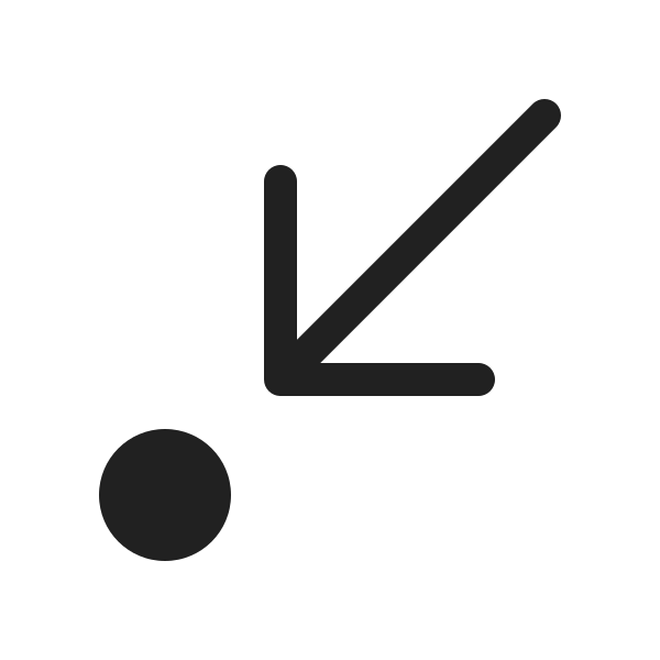 Ic Fluent Arrow Step In Diagonal Down Left 20 Filled