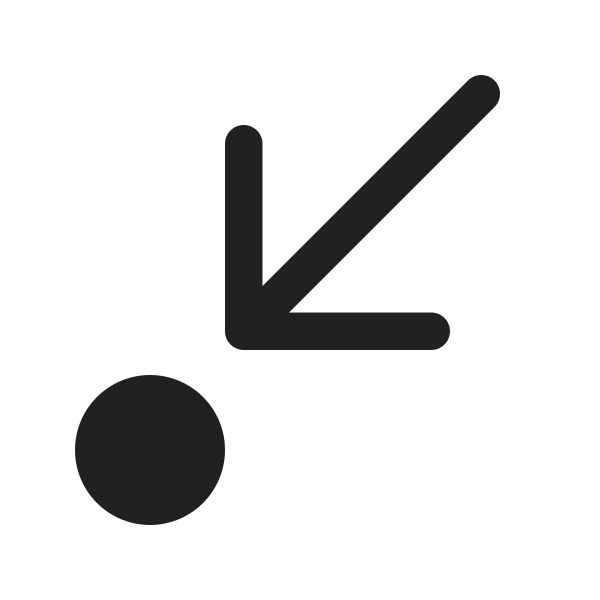 Ic Fluent Arrow Step In Diagonal Down Left 24 Filled
