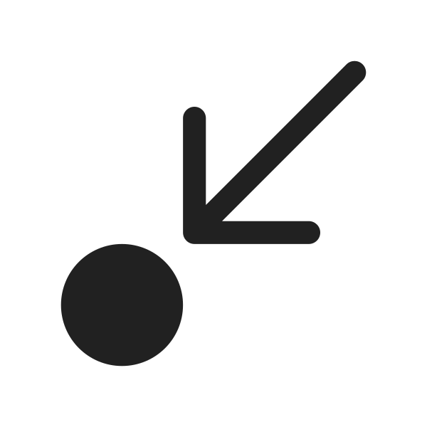 Ic Fluent Arrow Step In Diagonal Down Left 28 Filled