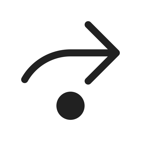 Ic Fluent Arrow Step Over 20 Filled