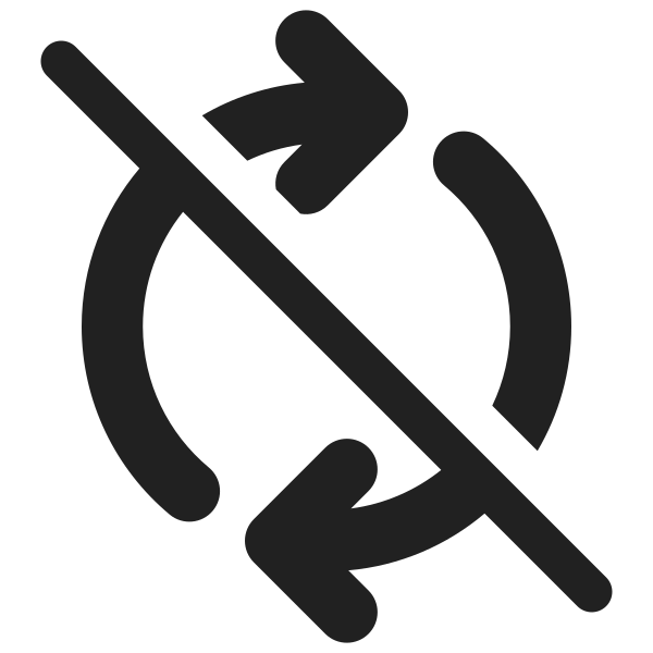 Ic Fluent Arrow Sync Off 16 Filled