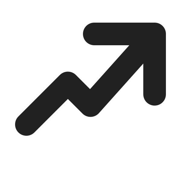 Ic Fluent Arrow Trending 12 Filled