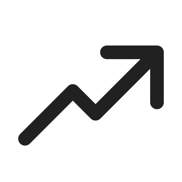 Ic Fluent Arrow Trending 20 Filled