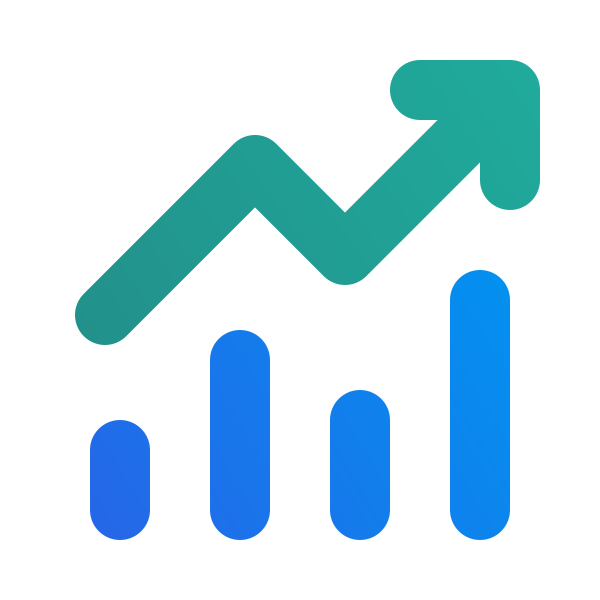 Ic Fluent Arrow Trending Lines 20 Color