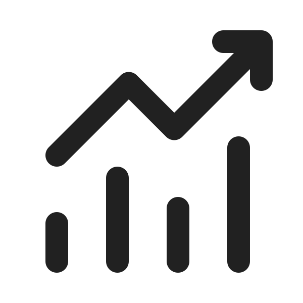 Ic Fluent Arrow Trending Lines 20 Filled