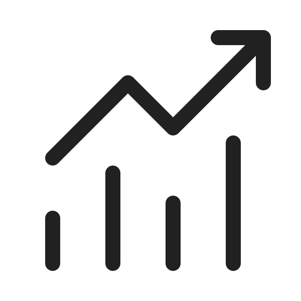 Ic Fluent Arrow Trending Lines 20 Regular