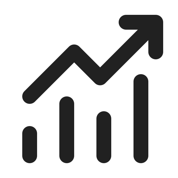 Ic Fluent Arrow Trending Lines 24 Filled