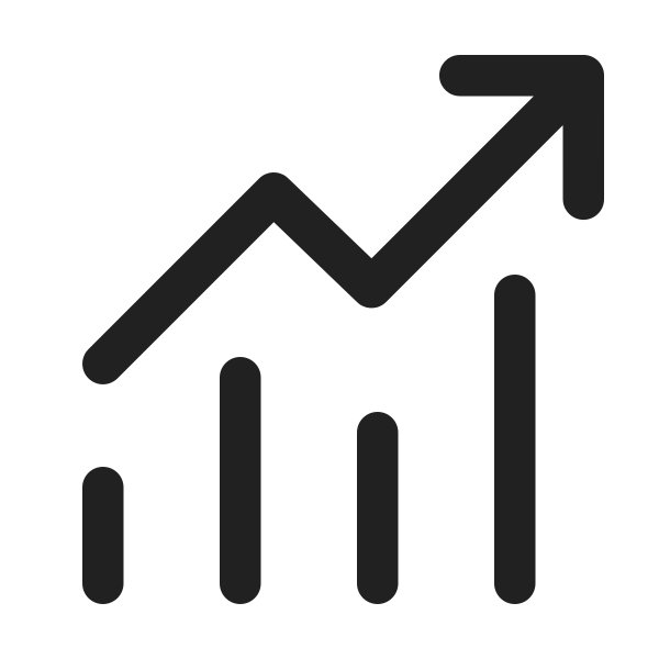 Ic Fluent Arrow Trending Lines 24 Regular