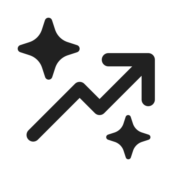 Ic Fluent Arrow Trending Sparkle 20 Filled