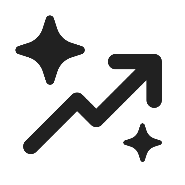 Ic Fluent Arrow Trending Sparkle 24 Filled