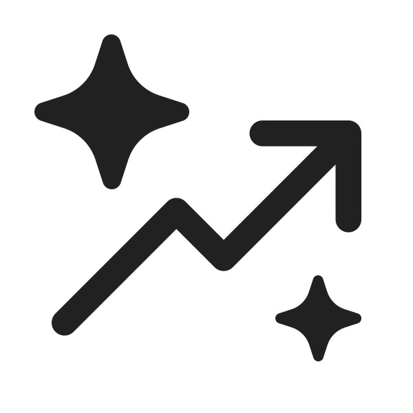 Ic Fluent Arrow Trending Sparkle 24 Regular