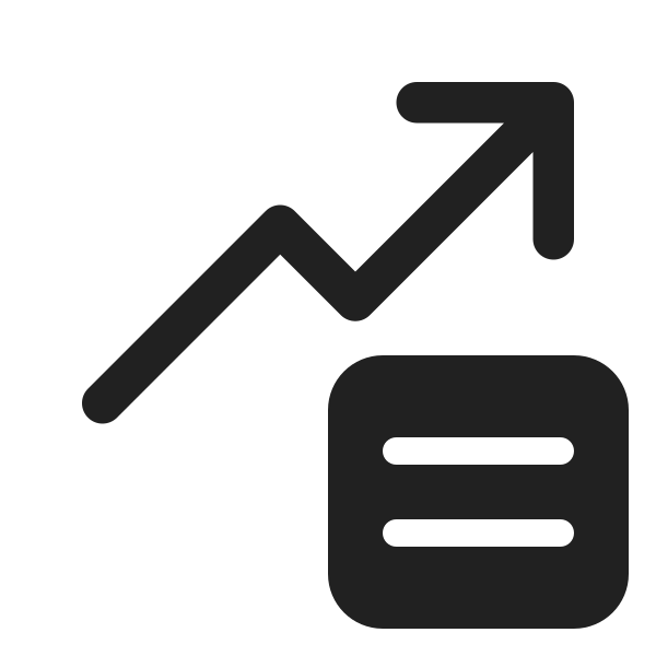 Ic Fluent Arrow Trending Text 24 Regular