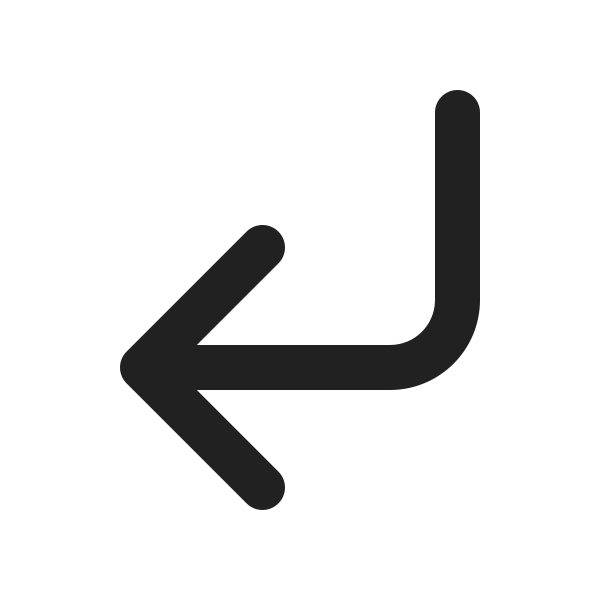 Ic Fluent Arrow Turn Down Left 20 Filled