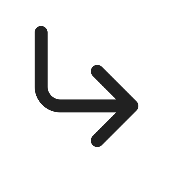 Ic Fluent Arrow Turn Down Right 20 Filled