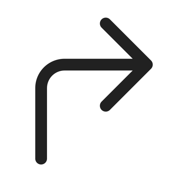 Ic Fluent Arrow Turn Right 16 Regular