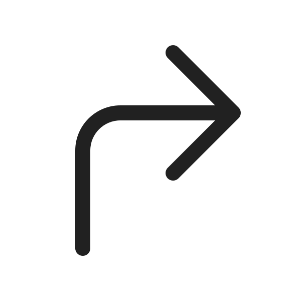 Ic Fluent Arrow Turn Right 20 Regular