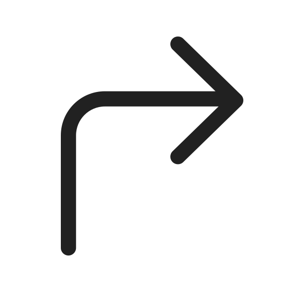 Ic Fluent Arrow Turn Right 48 Regular