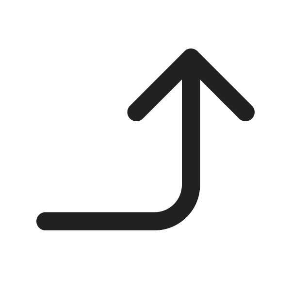 Ic Fluent Arrow Turn Right Up 48 Filled