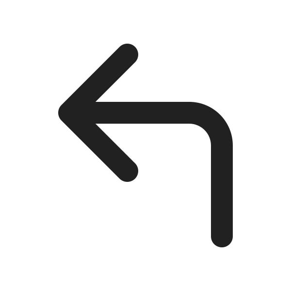 Ic Fluent Arrow Turn Up Left 20 Filled