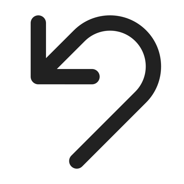 Ic Fluent Arrow Undo 24 Filled