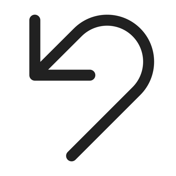 Ic Fluent Arrow Undo 24 Regular