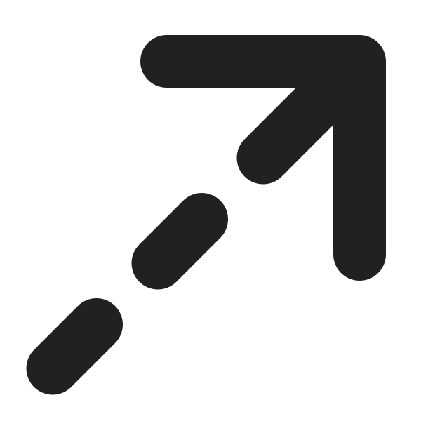 Ic Fluent Arrow Up Right Dashes 12 Filled