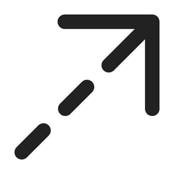 Ic Fluent Arrow Up Right Dashes 12 Regular