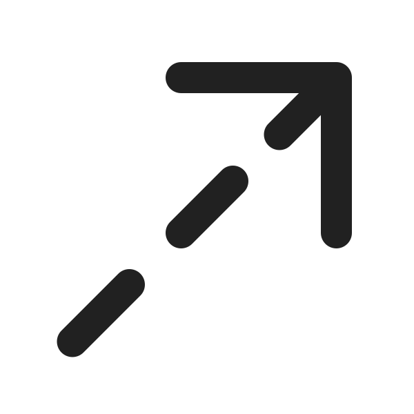 Ic Fluent Arrow Up Right Dashes 20 Filled