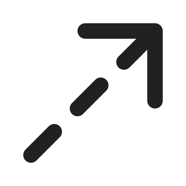 Ic Fluent Arrow Up Right Dashes 24 Filled