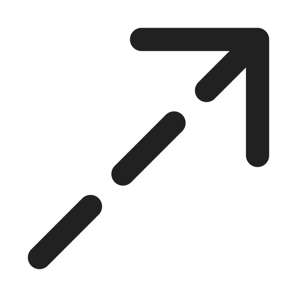 Ic Fluent Arrow Up Right Dashes 32 Filled