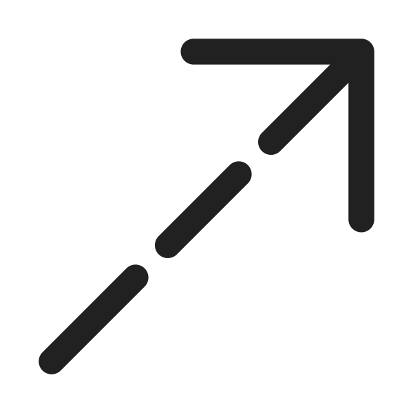Ic Fluent Arrow Up Right Dashes 32 Regular
